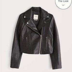 Abercrombie Vegan Leather Moto Jacket